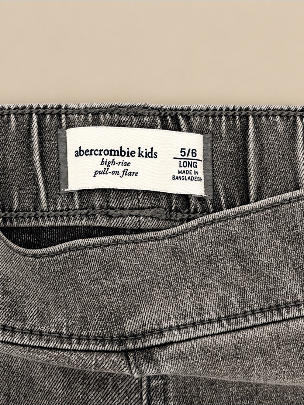 abercrombie kids Grey Flare Wide-Leg Jeans - Picture 2 of 3